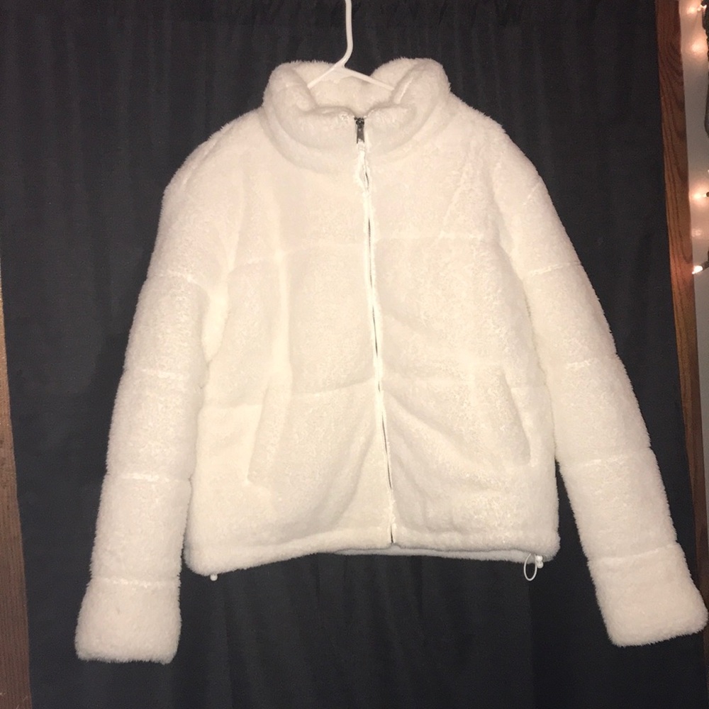 White puffer jacket